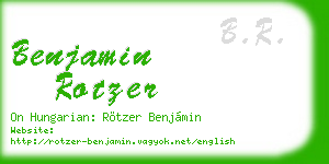 benjamin rotzer business card